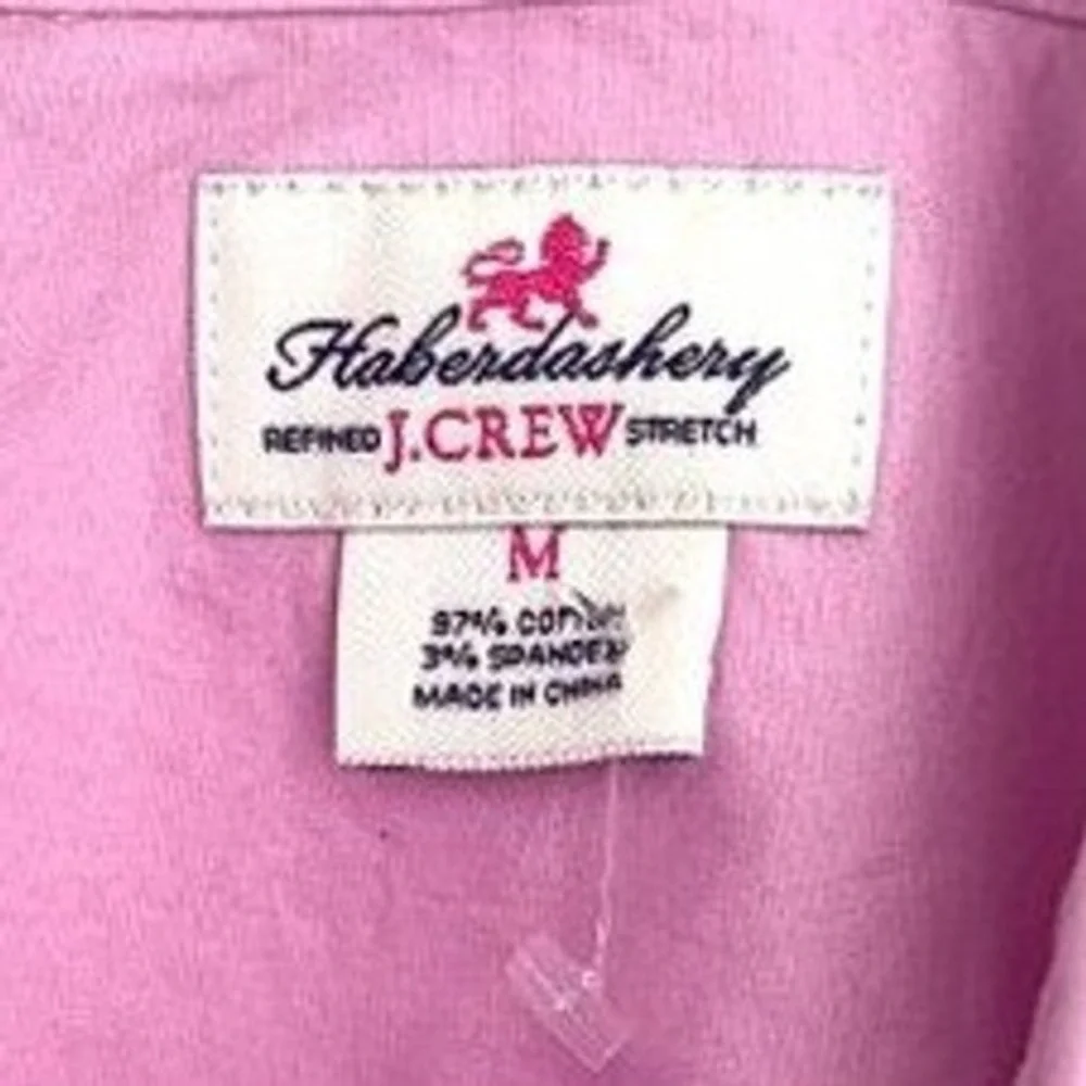 J.Crew Haberdashery Lavender Pink Button Down Shirt Women's‎ Medium Stretch